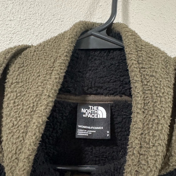 The North Face Gemma FLeece Hooded Jacket Women Small Olive Green Black - Picture 4 of 6